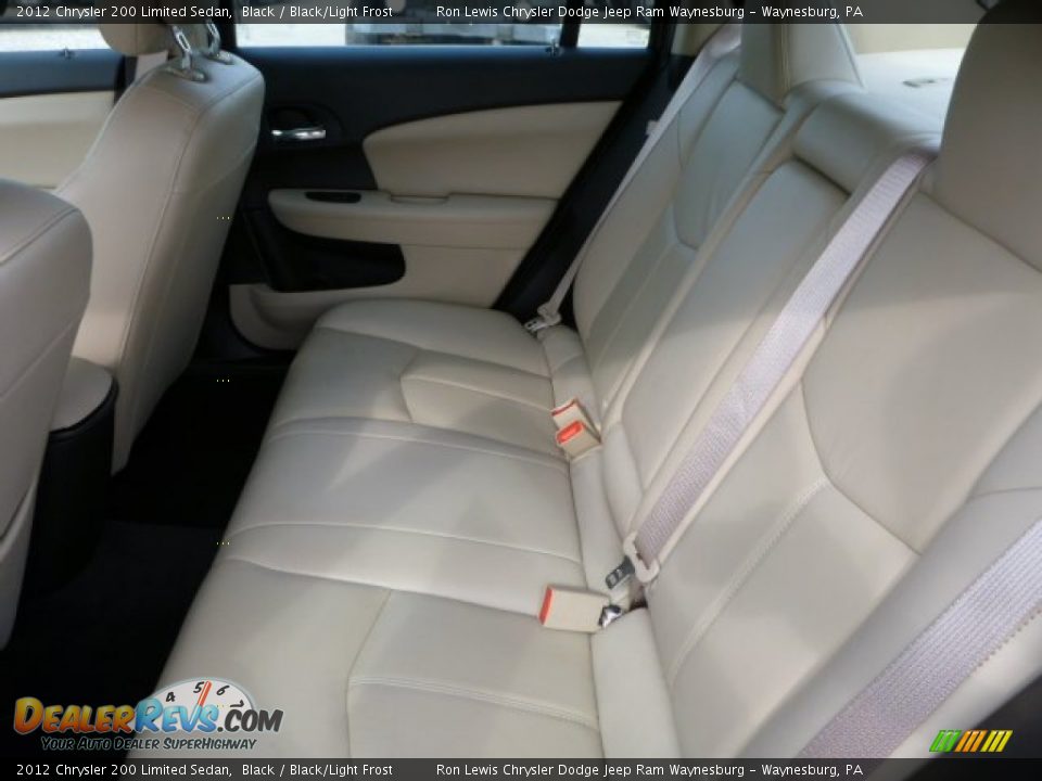 2012 Chrysler 200 Limited Sedan Black / Black/Light Frost Photo #12