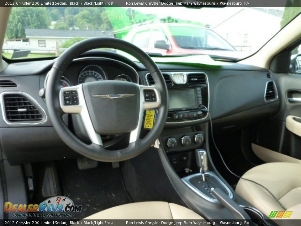 2012 Chrysler 200 Limited Sedan Black / Black/Light Frost Photo #13