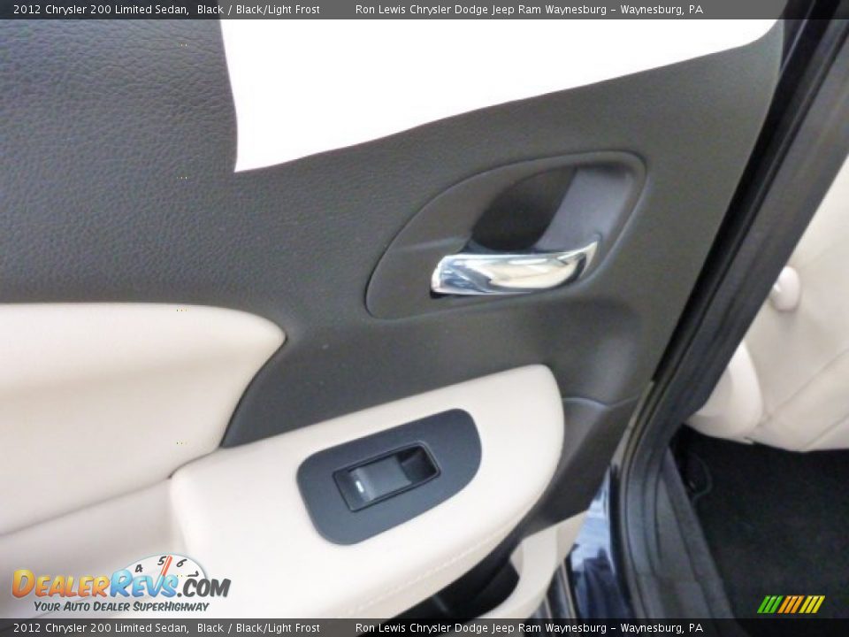 2012 Chrysler 200 Limited Sedan Black / Black/Light Frost Photo #14