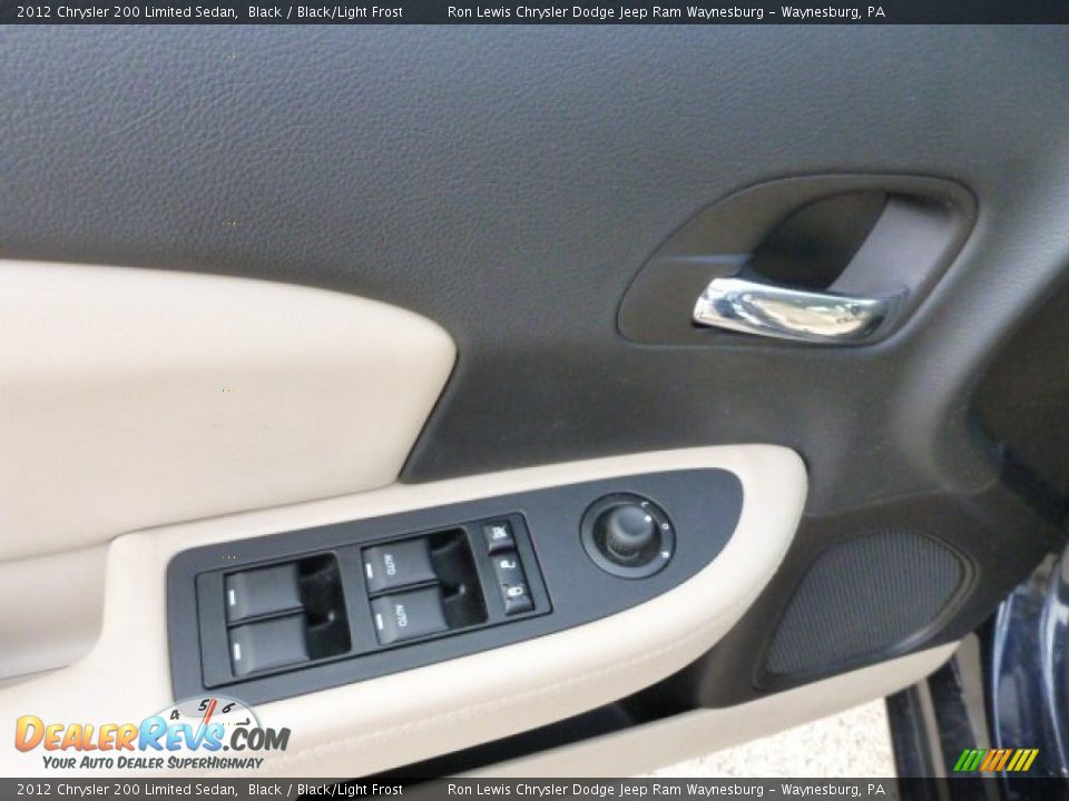 2012 Chrysler 200 Limited Sedan Black / Black/Light Frost Photo #15