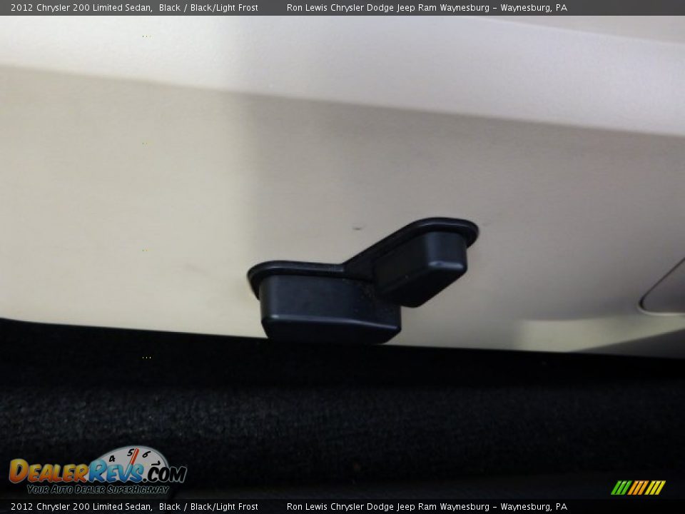 2012 Chrysler 200 Limited Sedan Black / Black/Light Frost Photo #16