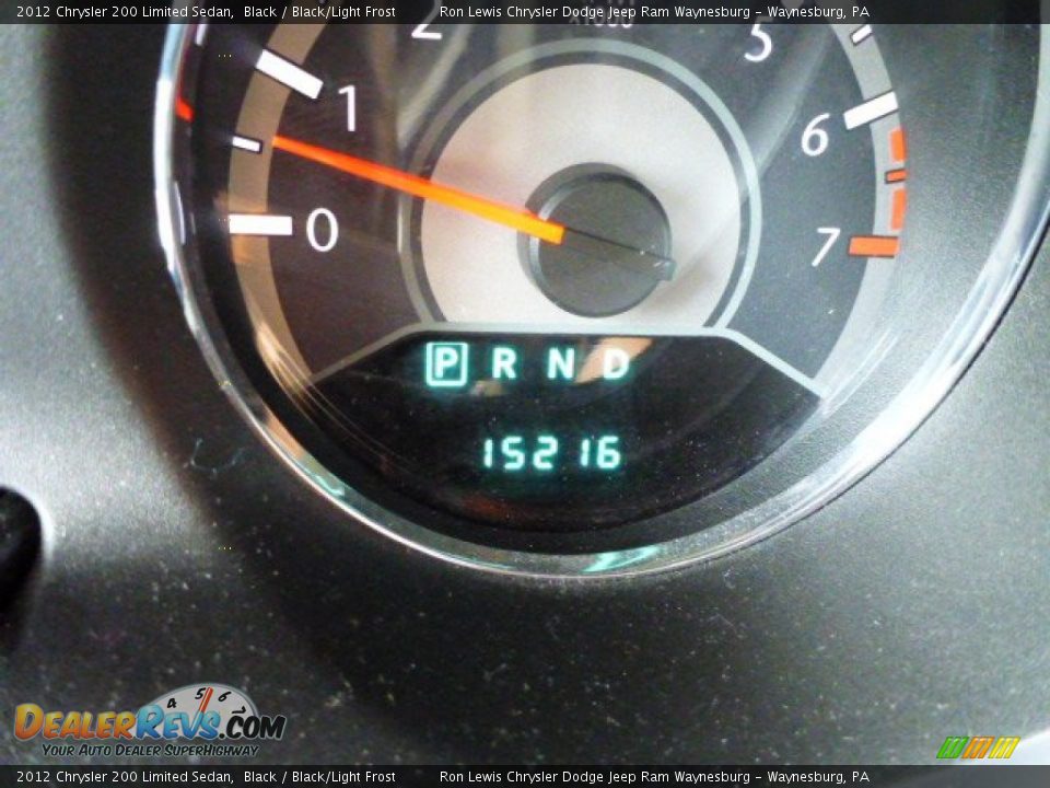 2012 Chrysler 200 Limited Sedan Black / Black/Light Frost Photo #19