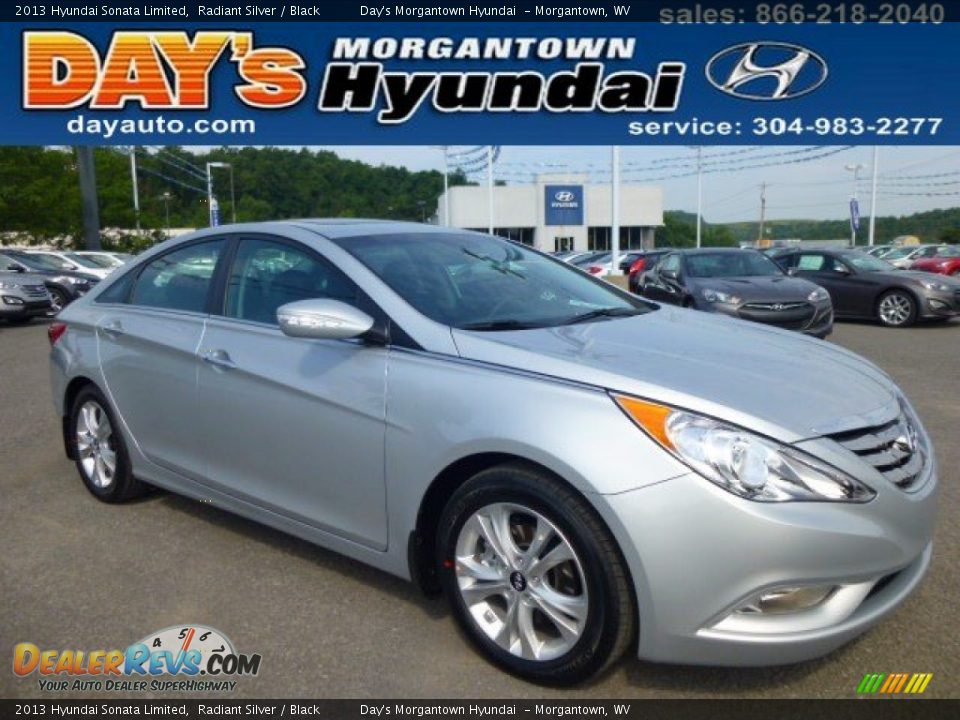 2013 Hyundai Sonata Limited Radiant Silver / Black Photo #1