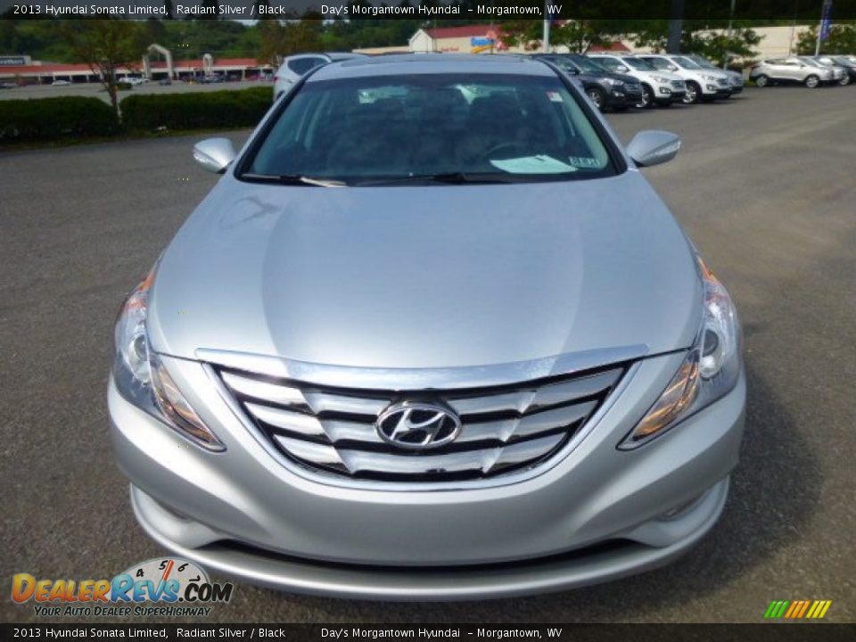 2013 Hyundai Sonata Limited Radiant Silver / Black Photo #2