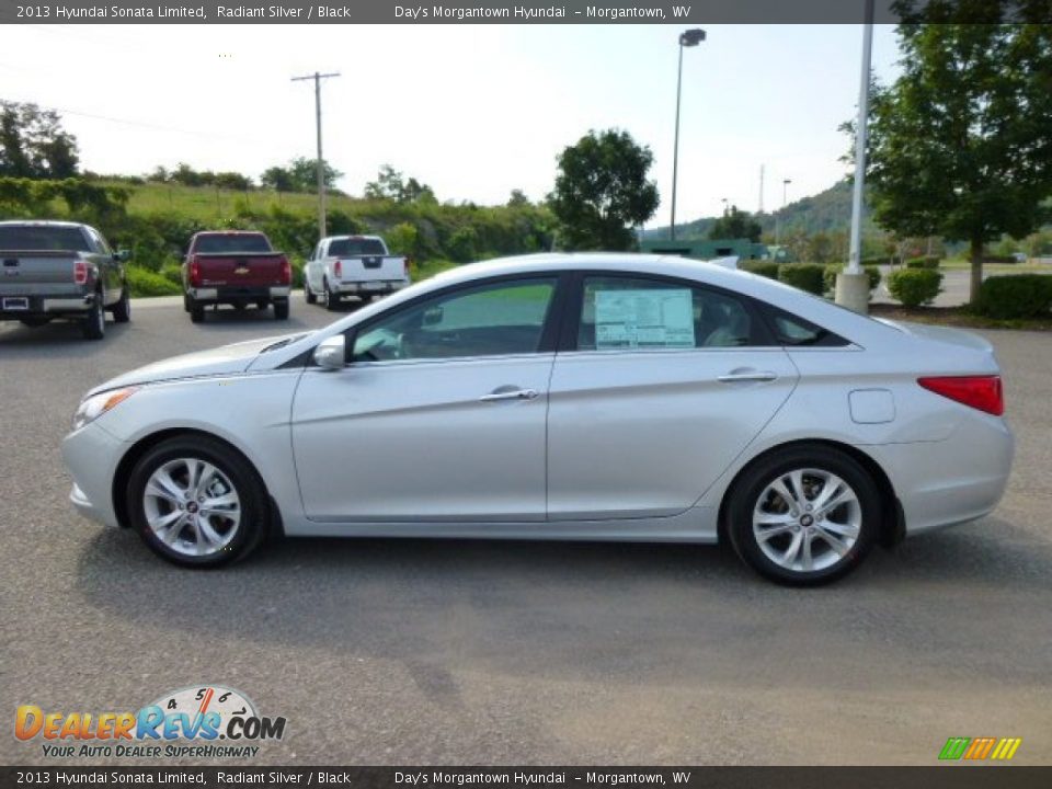 2013 Hyundai Sonata Limited Radiant Silver / Black Photo #4