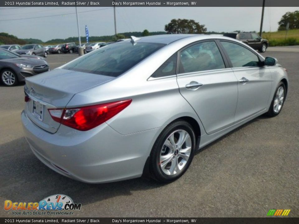 2013 Hyundai Sonata Limited Radiant Silver / Black Photo #7
