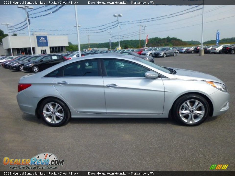 2013 Hyundai Sonata Limited Radiant Silver / Black Photo #8