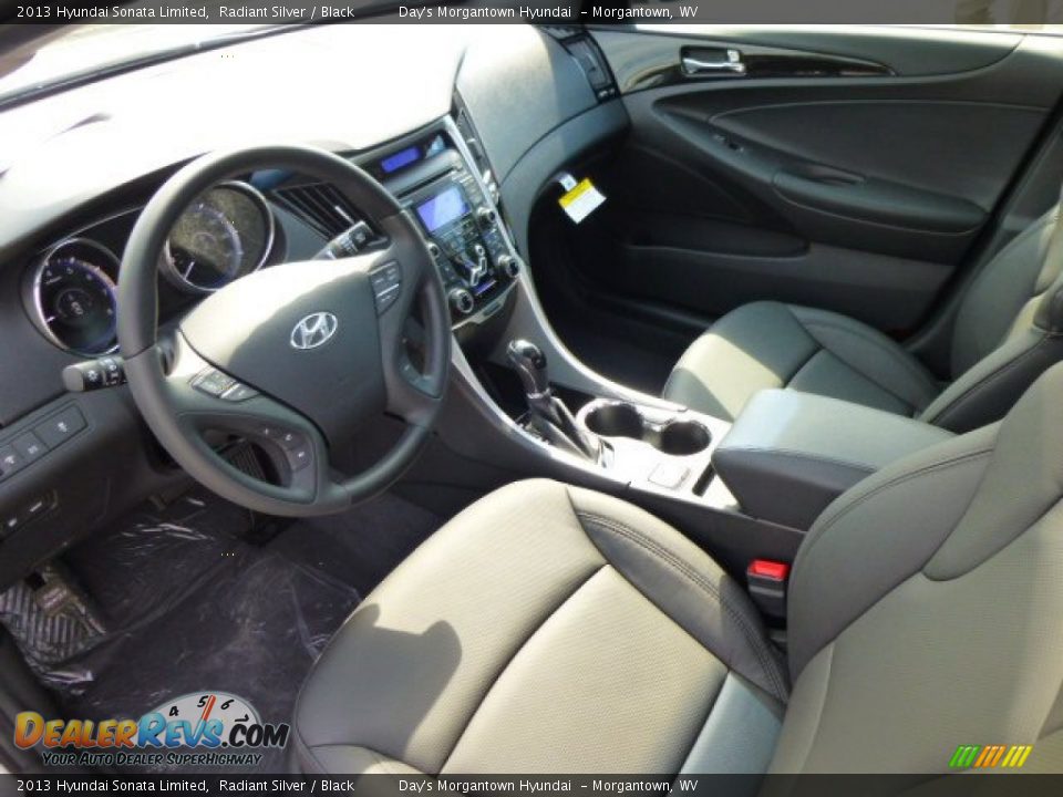 2013 Hyundai Sonata Limited Radiant Silver / Black Photo #17
