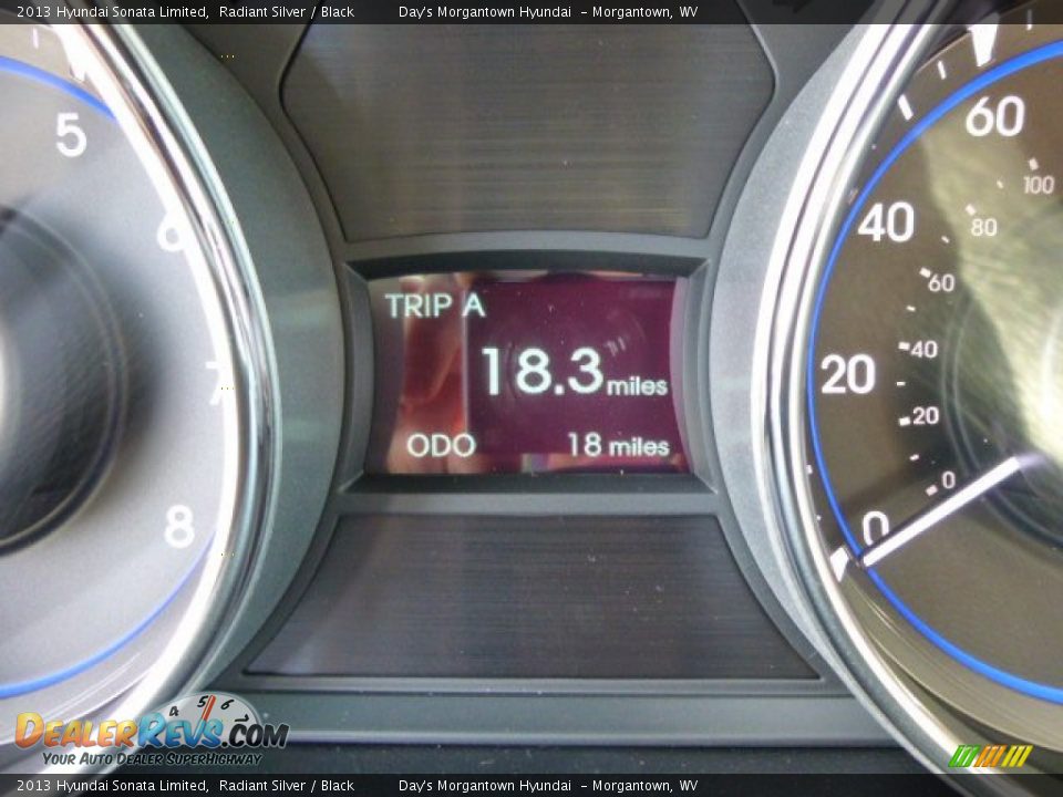 2013 Hyundai Sonata Limited Radiant Silver / Black Photo #20