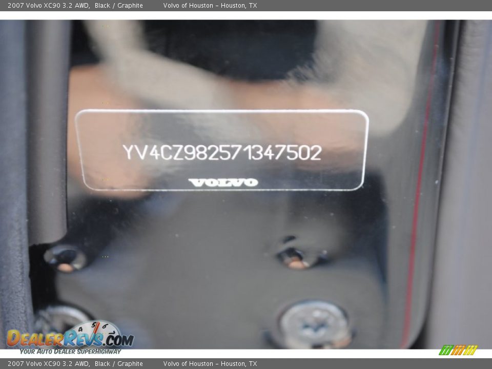 2007 Volvo XC90 3.2 AWD Black / Graphite Photo #33