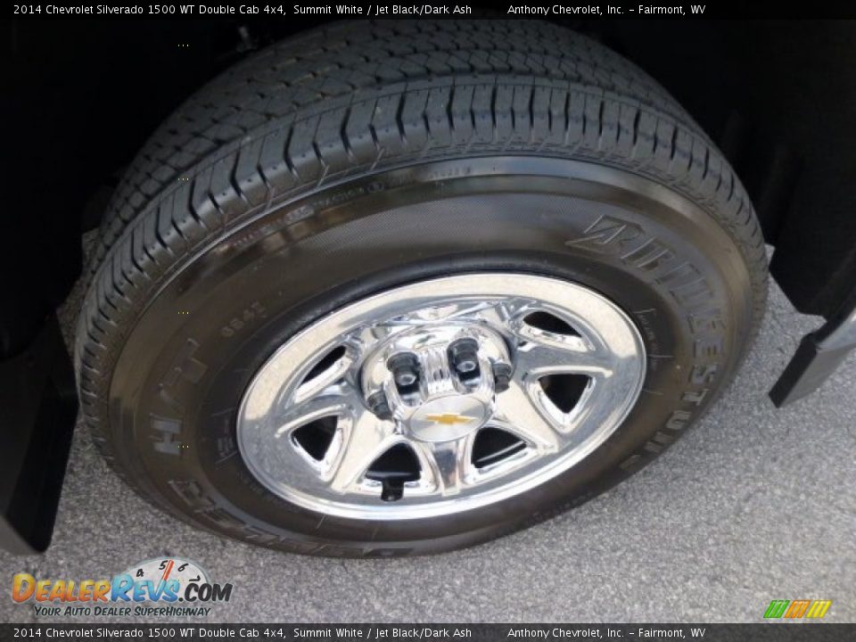 2014 Chevrolet Silverado 1500 WT Double Cab 4x4 Summit White / Jet Black/Dark Ash Photo #9