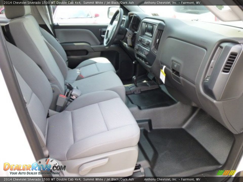 2014 Chevrolet Silverado 1500 WT Double Cab 4x4 Summit White / Jet Black/Dark Ash Photo #10