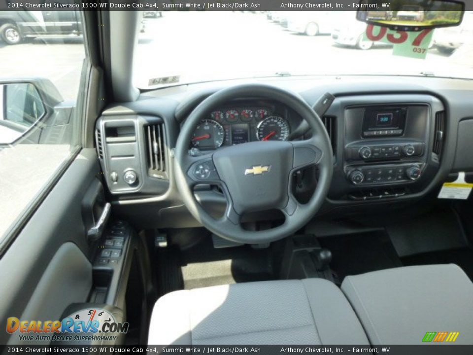 2014 Chevrolet Silverado 1500 WT Double Cab 4x4 Summit White / Jet Black/Dark Ash Photo #15