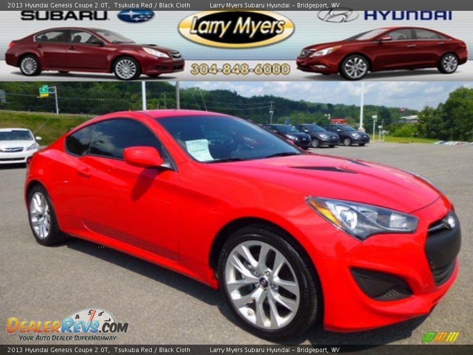 2013 Hyundai Genesis Coupe 2.0T Tsukuba Red / Black Cloth Photo #1