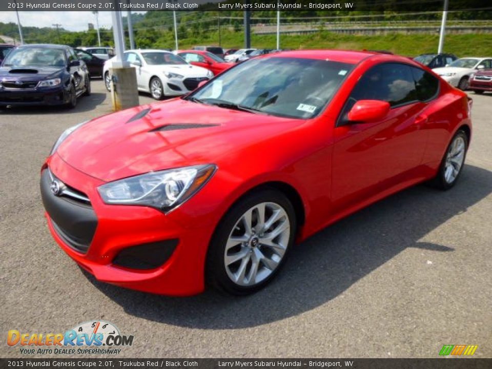 2013 Hyundai Genesis Coupe 2.0T Tsukuba Red / Black Cloth Photo #3