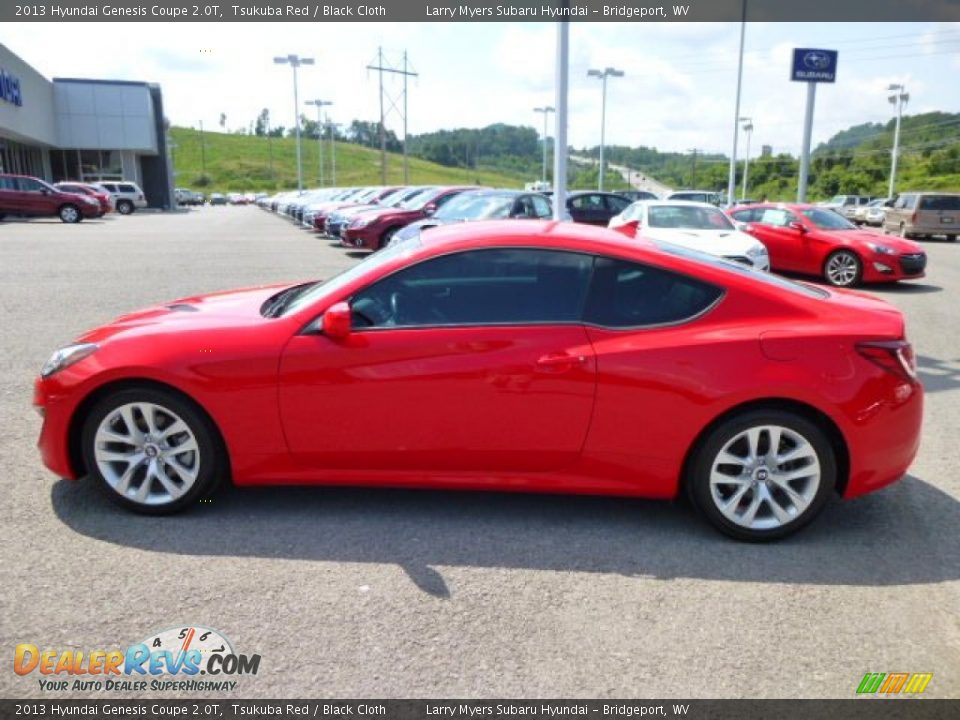 2013 Hyundai Genesis Coupe 2.0T Tsukuba Red / Black Cloth Photo #4