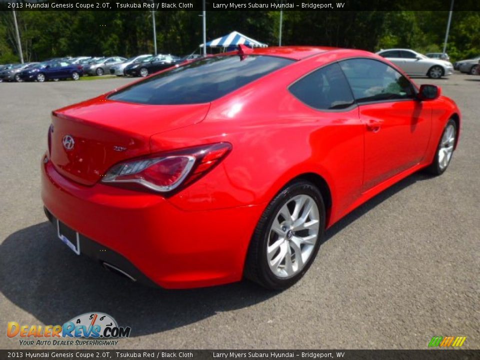2013 Hyundai Genesis Coupe 2.0T Tsukuba Red / Black Cloth Photo #7