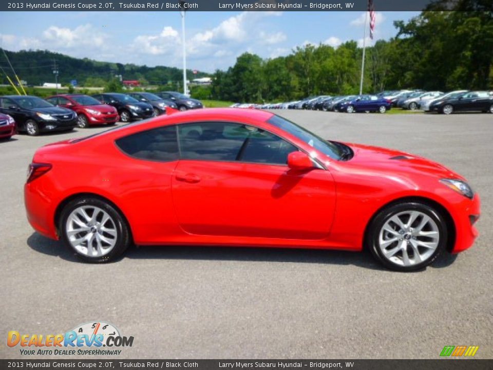 2013 Hyundai Genesis Coupe 2.0T Tsukuba Red / Black Cloth Photo #8
