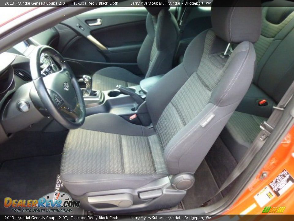 2013 Hyundai Genesis Coupe 2.0T Tsukuba Red / Black Cloth Photo #14