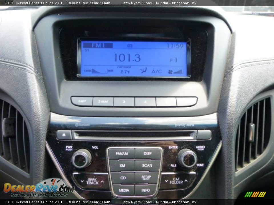 2013 Hyundai Genesis Coupe 2.0T Tsukuba Red / Black Cloth Photo #18