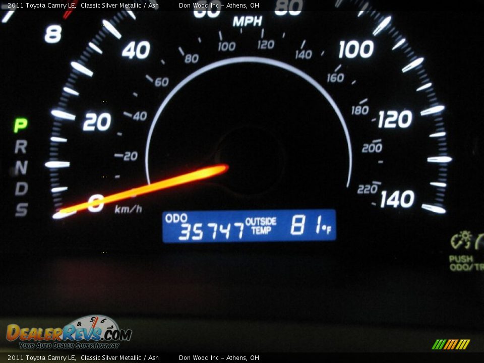 2011 Toyota Camry LE Classic Silver Metallic / Ash Photo #21