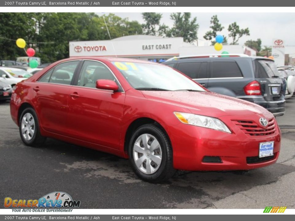 2007 Toyota Camry LE Barcelona Red Metallic / Ash Photo #1