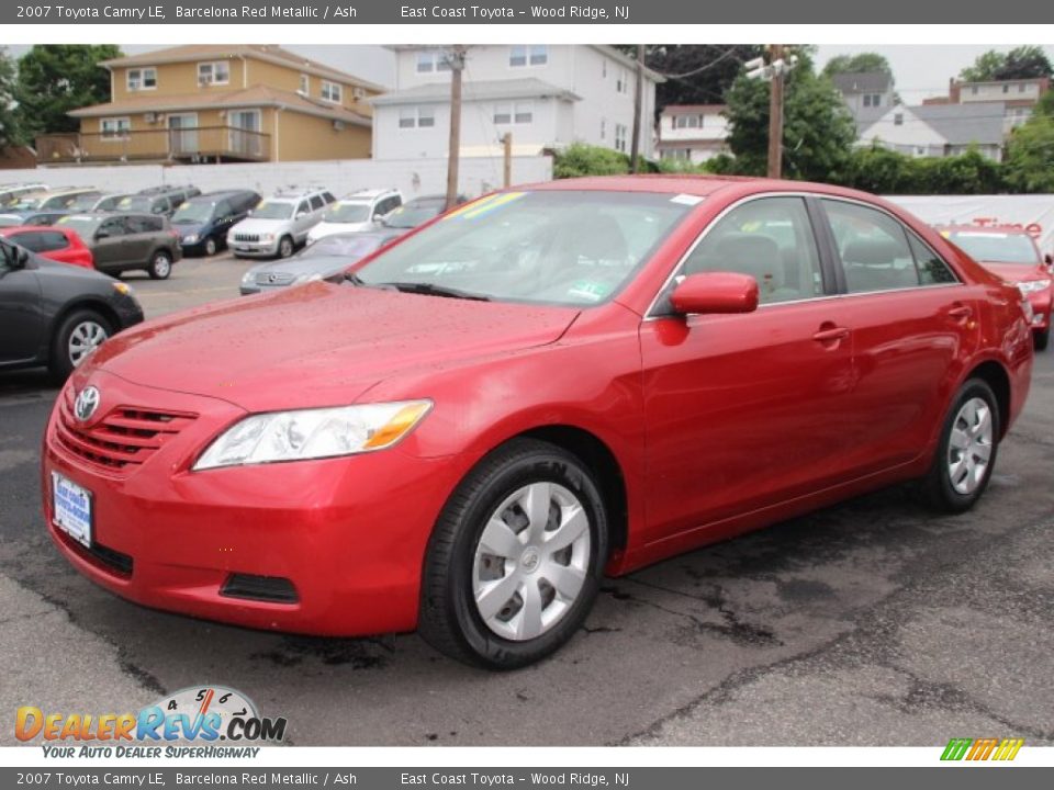 2007 Toyota Camry LE Barcelona Red Metallic / Ash Photo #3