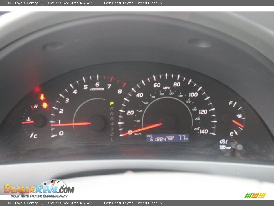 2007 Toyota Camry LE Barcelona Red Metallic / Ash Photo #13