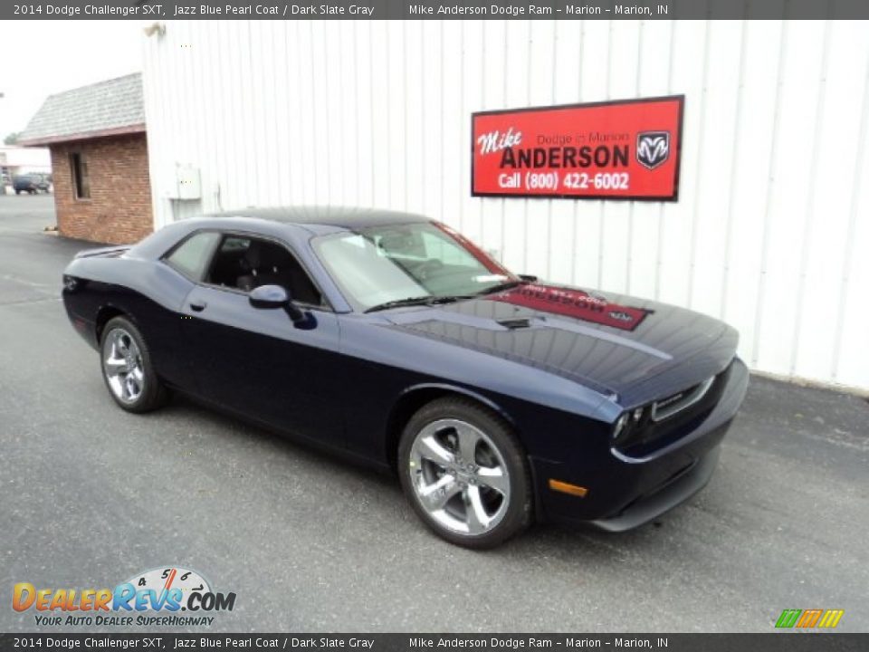 2014 Dodge Challenger SXT Jazz Blue Pearl Coat / Dark Slate Gray Photo #1
