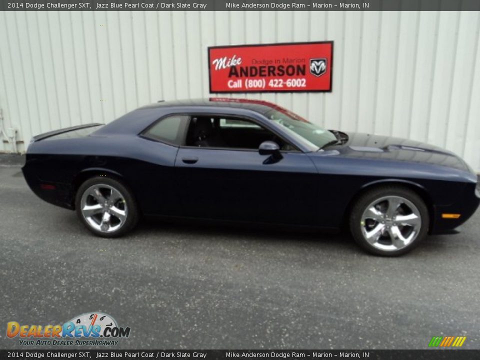 2014 Dodge Challenger SXT Jazz Blue Pearl Coat / Dark Slate Gray Photo #2