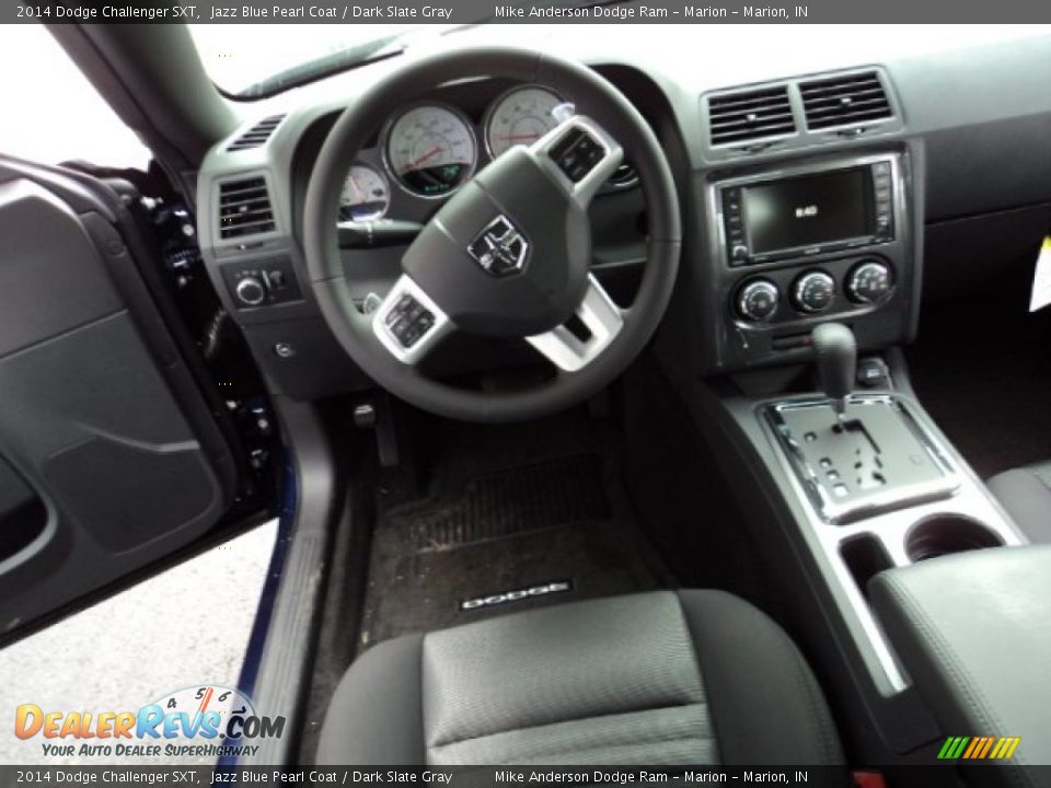 2014 Dodge Challenger SXT Jazz Blue Pearl Coat / Dark Slate Gray Photo #4