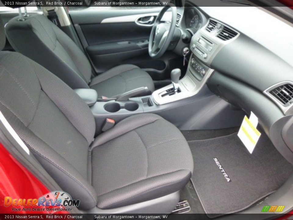 2013 Nissan Sentra S Red Brick / Charcoal Photo #10