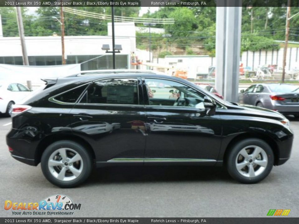 2013 Lexus RX 350 AWD Stargazer Black / Black/Ebony Birds Eye Maple Photo #5