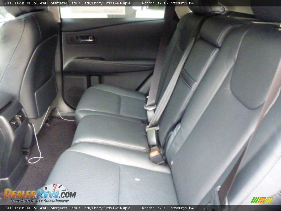2013 Lexus RX 350 AWD Stargazer Black / Black/Ebony Birds Eye Maple Photo #11