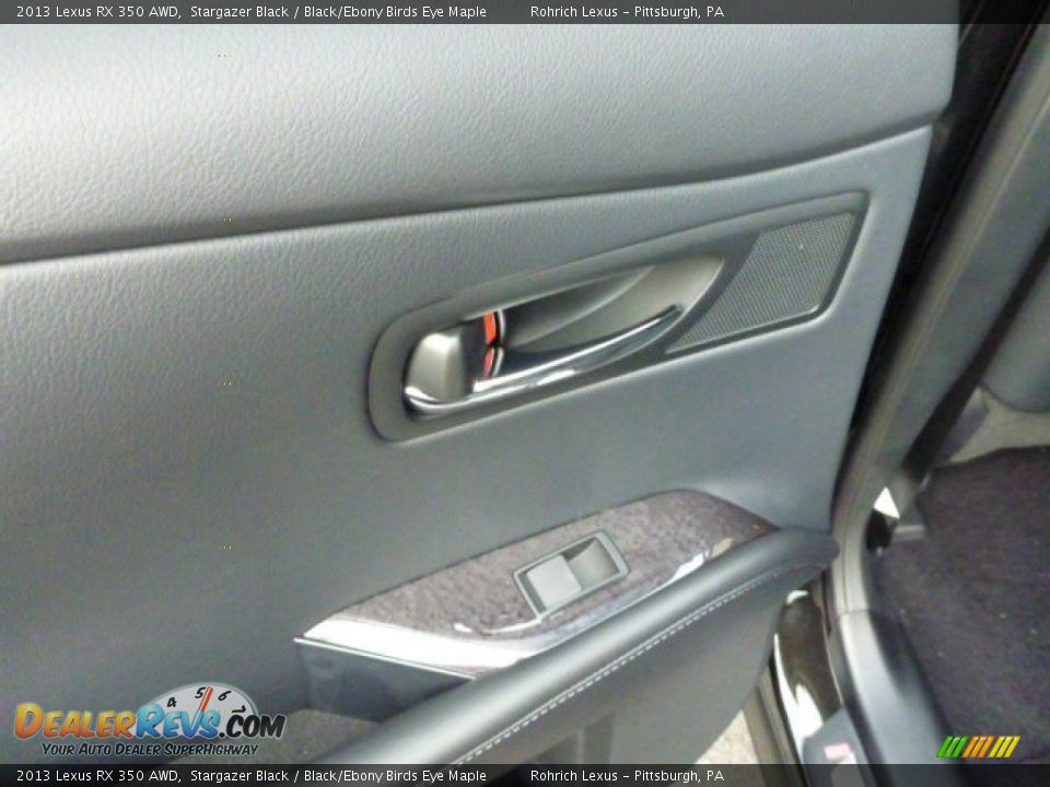 2013 Lexus RX 350 AWD Stargazer Black / Black/Ebony Birds Eye Maple Photo #13