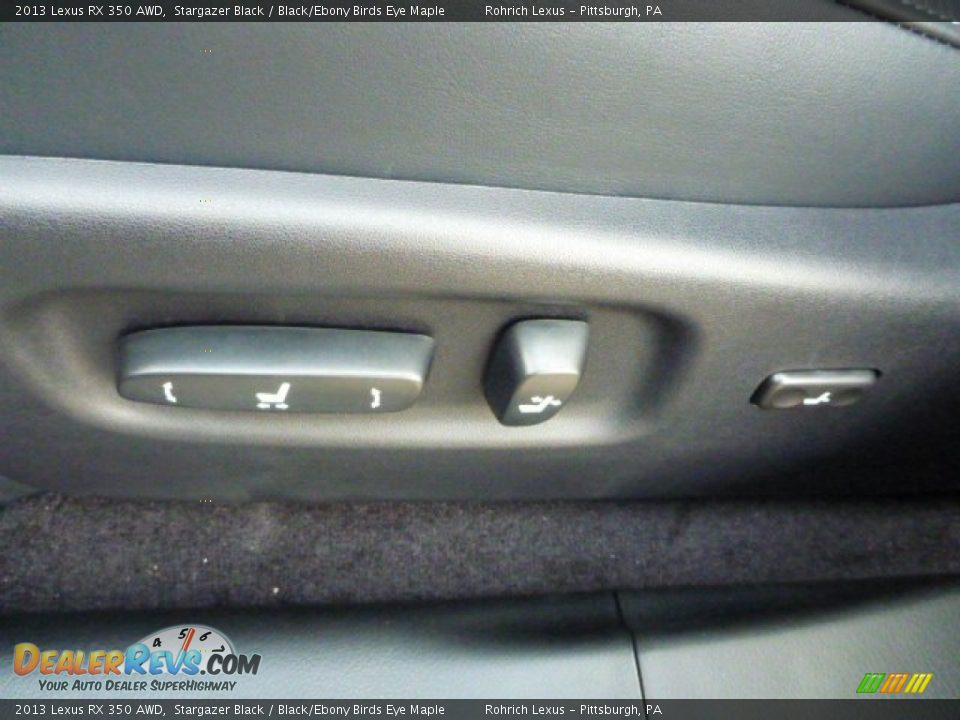 2013 Lexus RX 350 AWD Stargazer Black / Black/Ebony Birds Eye Maple Photo #16