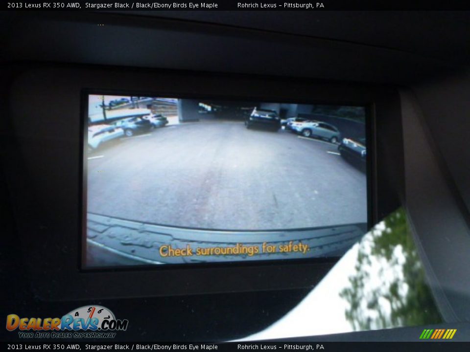 2013 Lexus RX 350 AWD Stargazer Black / Black/Ebony Birds Eye Maple Photo #18