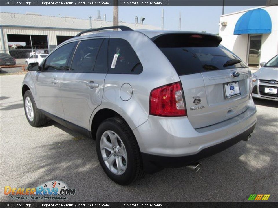 2013 Ford Edge SEL Ingot Silver Metallic / Medium Light Stone Photo #3