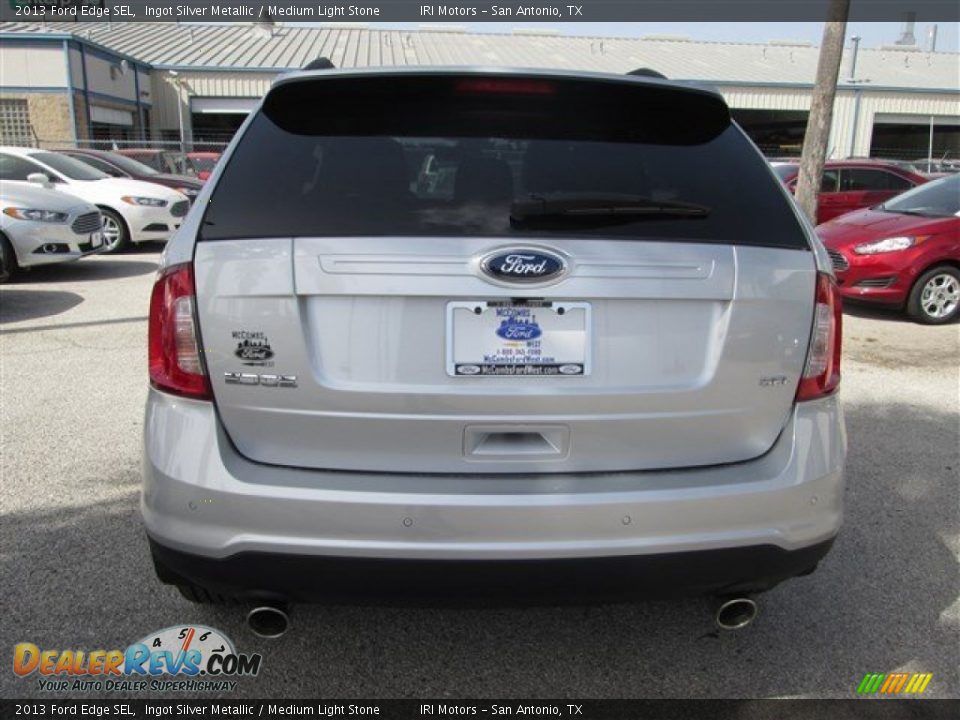 2013 Ford Edge SEL Ingot Silver Metallic / Medium Light Stone Photo #4