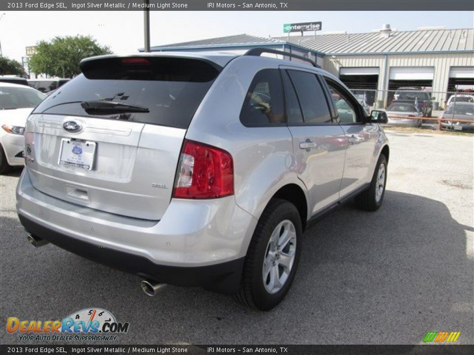 2013 Ford Edge SEL Ingot Silver Metallic / Medium Light Stone Photo #5