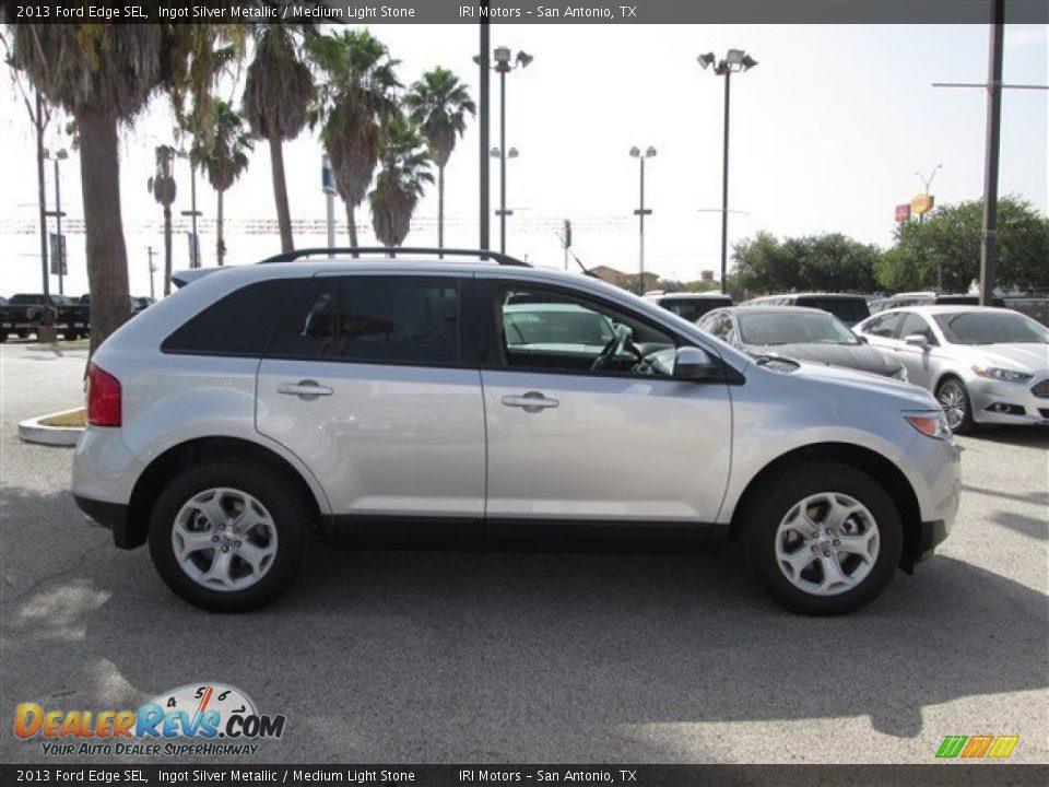 2013 Ford Edge SEL Ingot Silver Metallic / Medium Light Stone Photo #6