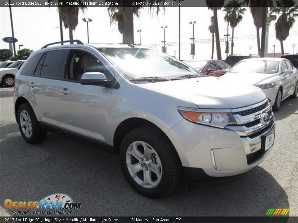 2013 Ford Edge SEL Ingot Silver Metallic / Medium Light Stone Photo #7