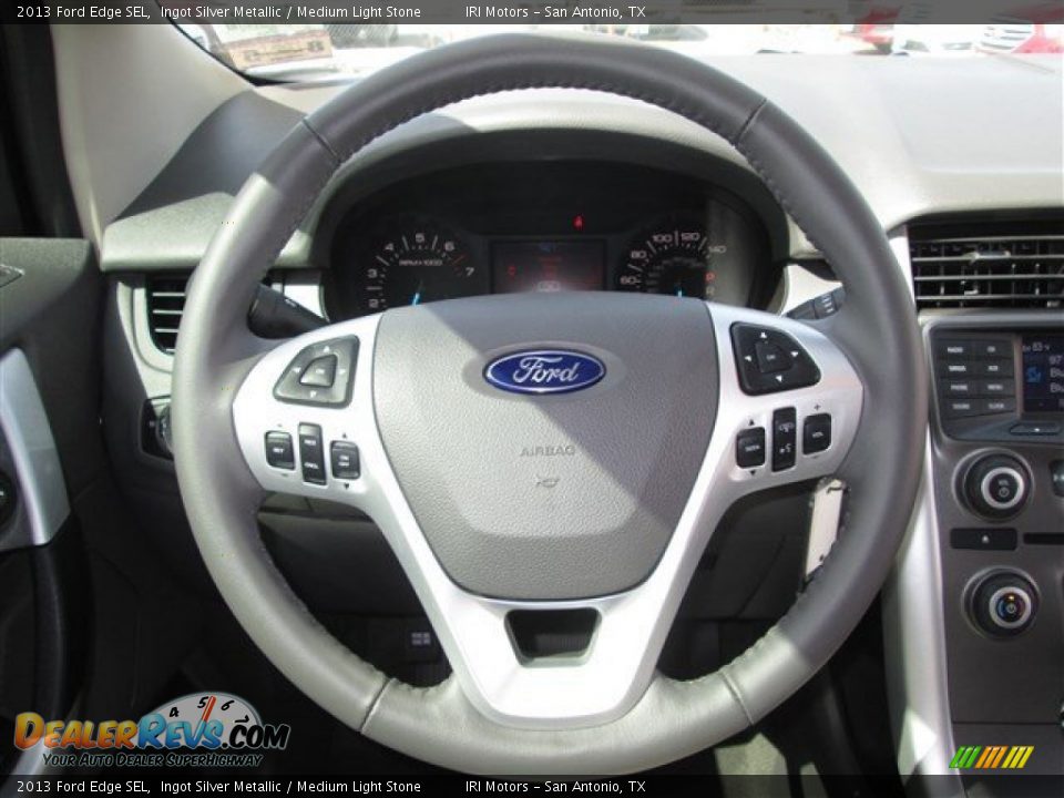 2013 Ford Edge SEL Ingot Silver Metallic / Medium Light Stone Photo #14