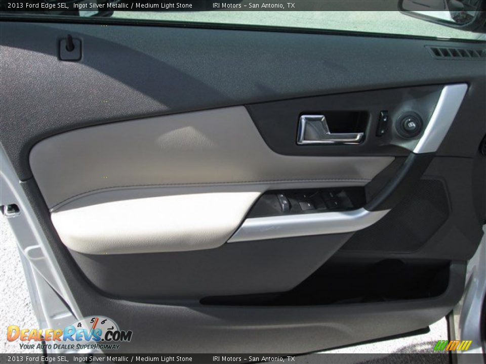 2013 Ford Edge SEL Ingot Silver Metallic / Medium Light Stone Photo #17