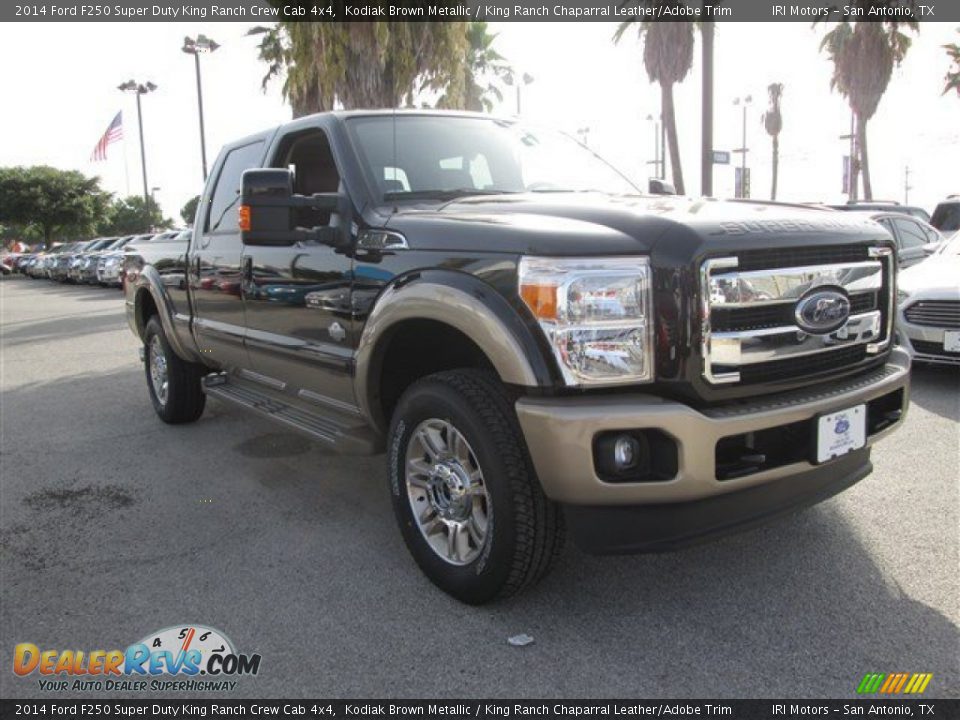 2014 Ford F250 Super Duty King Ranch Crew Cab 4x4 Kodiak Brown Metallic / King Ranch Chaparral Leather/Adobe Trim Photo #8