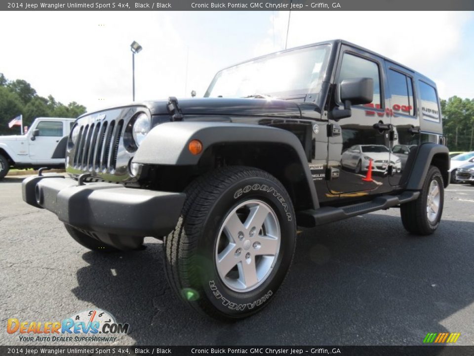 2014 Jeep Wrangler Unlimited Sport S 4x4 Black / Black Photo #3