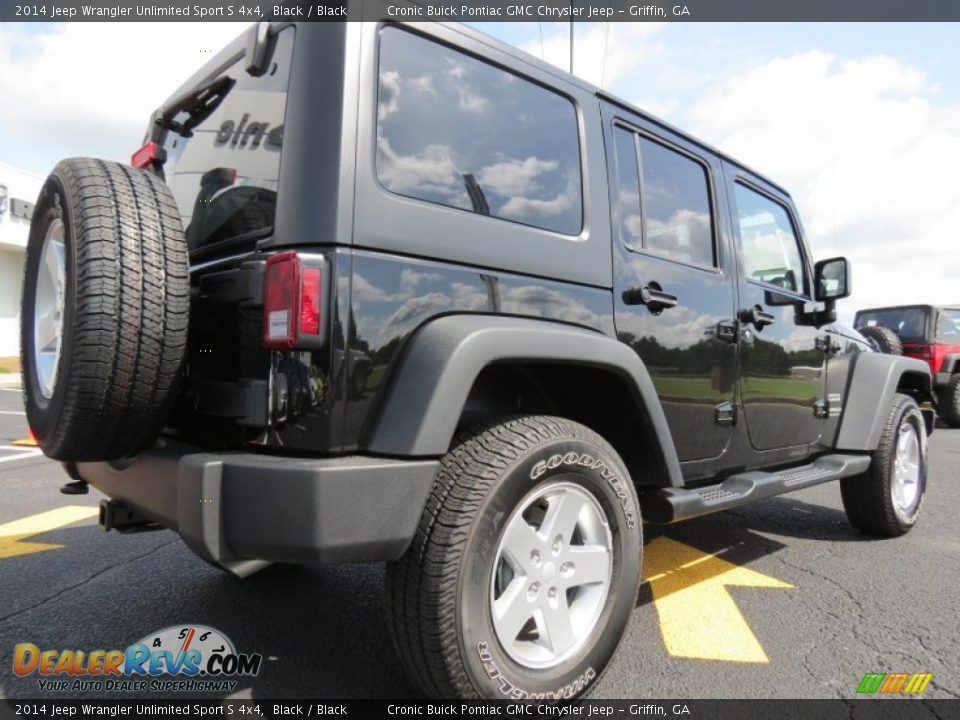 Black 2014 Jeep Wrangler Unlimited Sport S 4x4 Photo #7