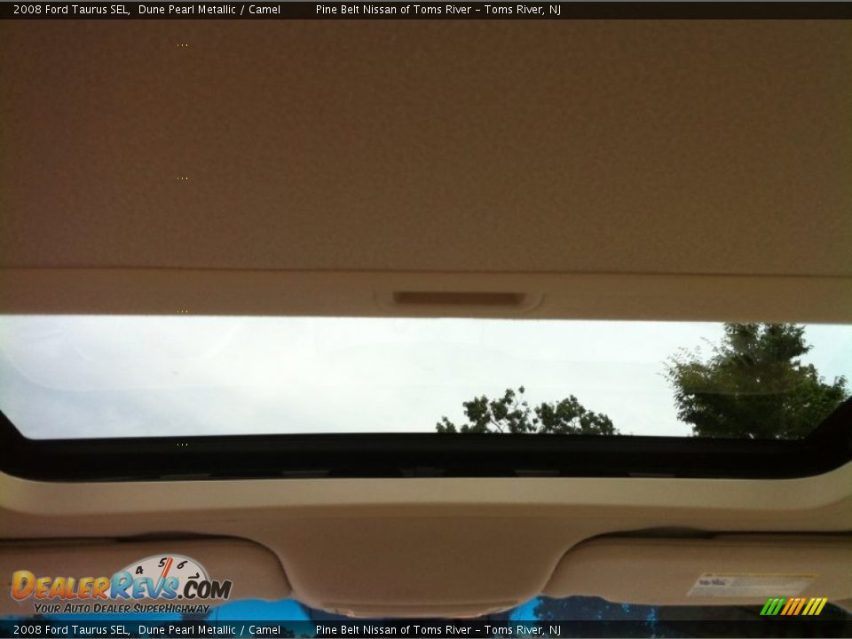 2008 Ford Taurus SEL Dune Pearl Metallic / Camel Photo #8