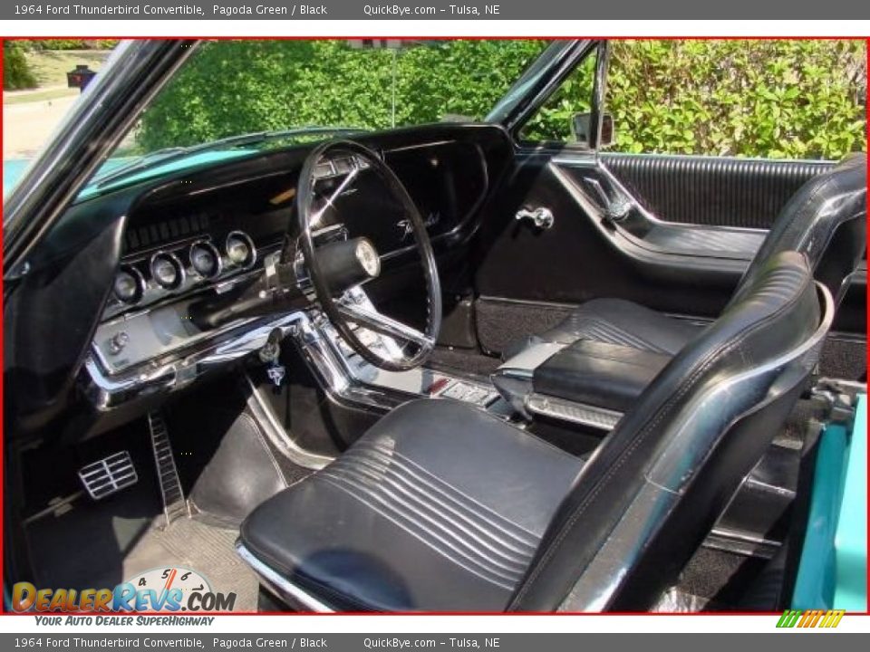 Black Interior - 1964 Ford Thunderbird Convertible Photo #21