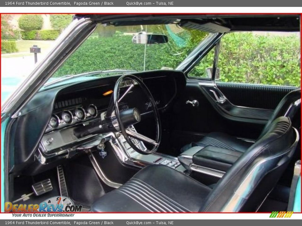 Black Interior - 1964 Ford Thunderbird Convertible Photo #25